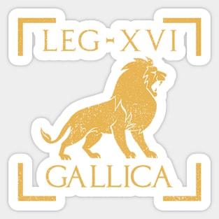 Legio XVI Gallica Lion Emblem Roman Legion Sticker